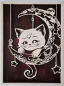 Preview: Wandbild Katze auf dem Mond
